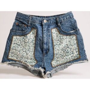 Steel Jeans Vintage‎ 80's Cut Off Jean Denim Shorts Sz 7